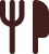 Icon of fork and knife