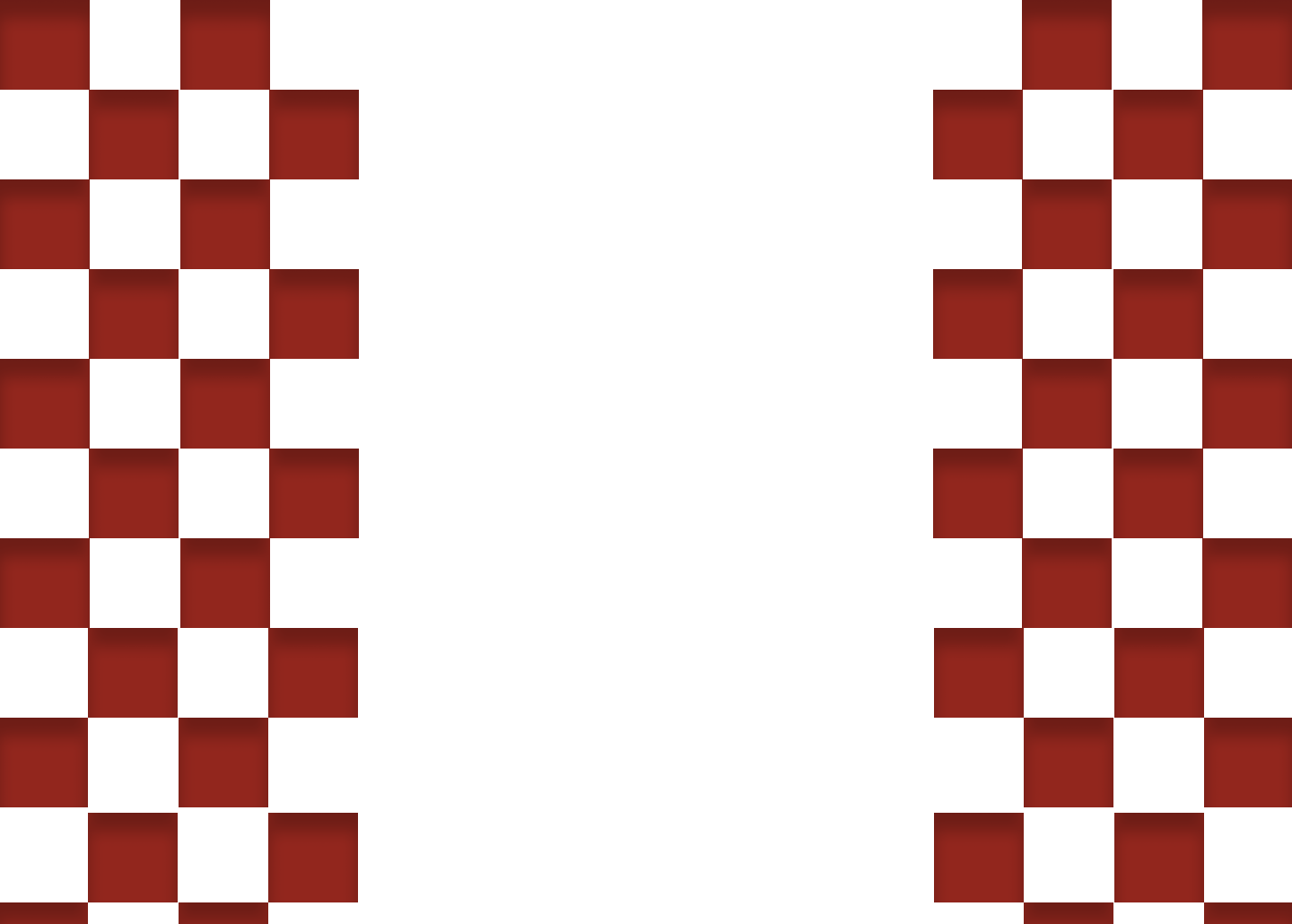 Two red checkered patterns